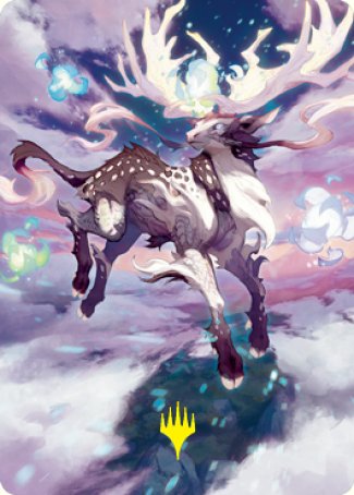 Hinata, Dawn-Crowned Art Card (Gold-Stamped Signature) [Kamigawa: Neon Dynasty Art Series] | Devastation Store