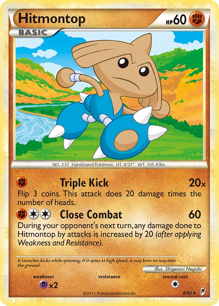 Hitmontop (8/95) (Theme Deck Exclusive) [HeartGold & SoulSilver: Call of Legends] | Devastation Store