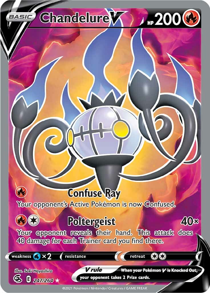 Chandelure V (247/264) [Sword & Shield: Fusion Strike] | Devastation Store