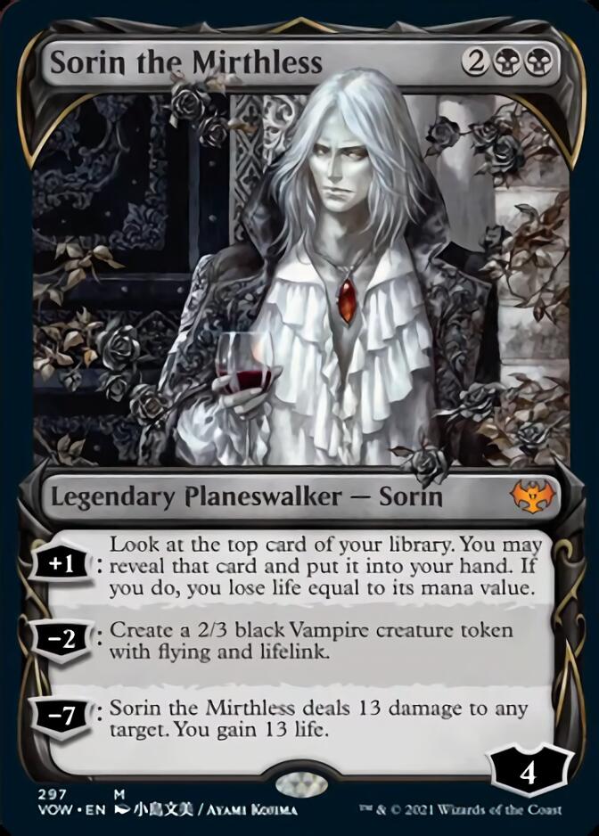 Sorin the Mirthless (Showcase Fang Frame) [Innistrad: Crimson Vow] | Devastation Store