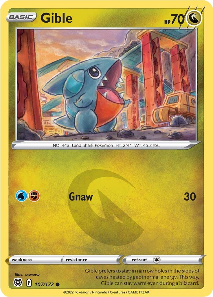 Gible (107/172) [Sword & Shield: Brilliant Stars] | Devastation Store