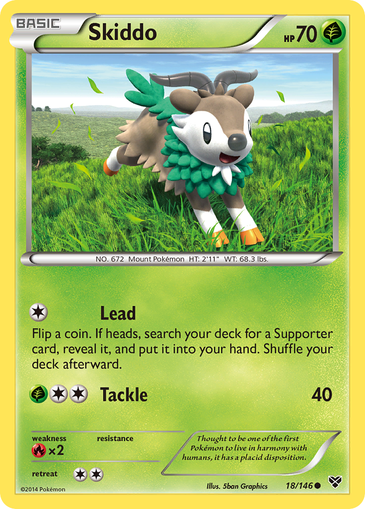 Skiddo (18/146) [XY: Base Set] | Devastation Store