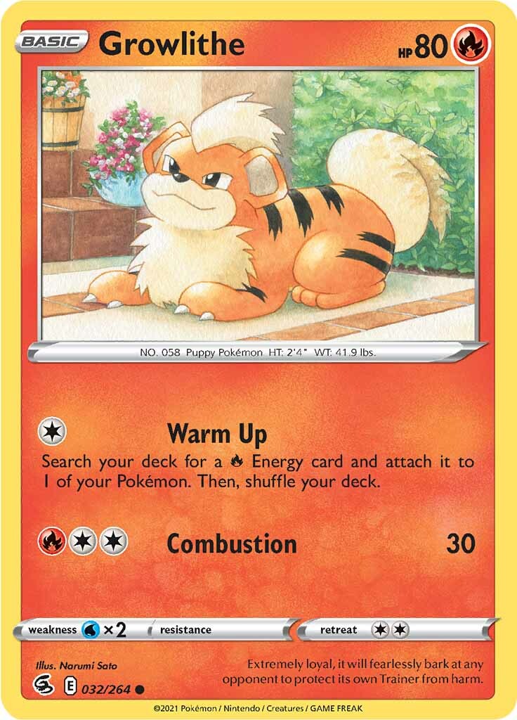 Growlithe (032/264) [Sword & Shield: Fusion Strike] | Devastation Store