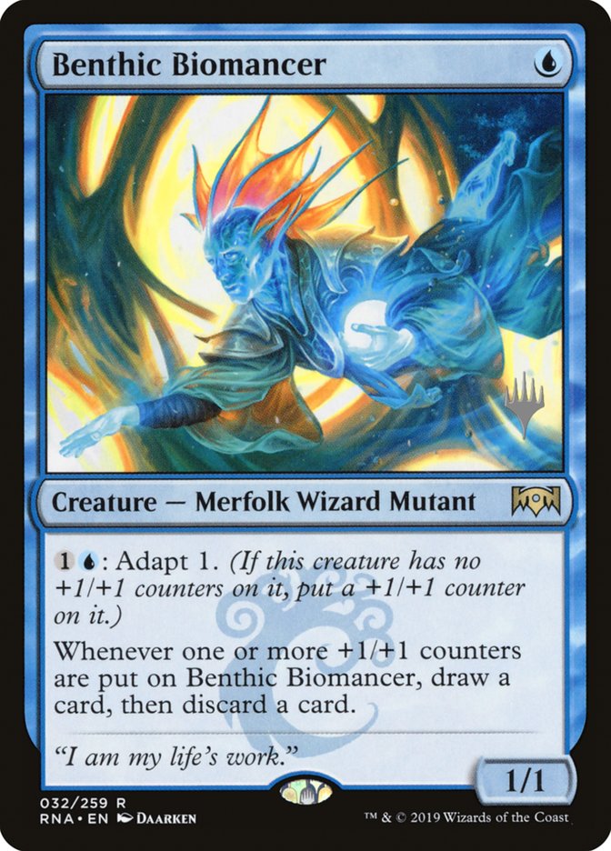 Benthic Biomancer (Promo Pack) [Ravnica Allegiance Promos] | Devastation Store