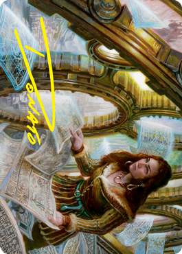 Cartographer's Survey Art Card (Gold-Stamped Signature) [Innistrad: Crimson Vow Art Series] | Devastation Store