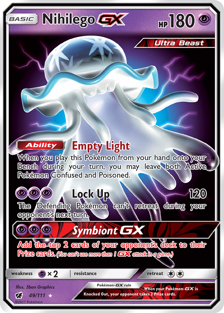 Nihilego GX (49/111) [Sun & Moon: Crimson Invasion] | Devastation Store