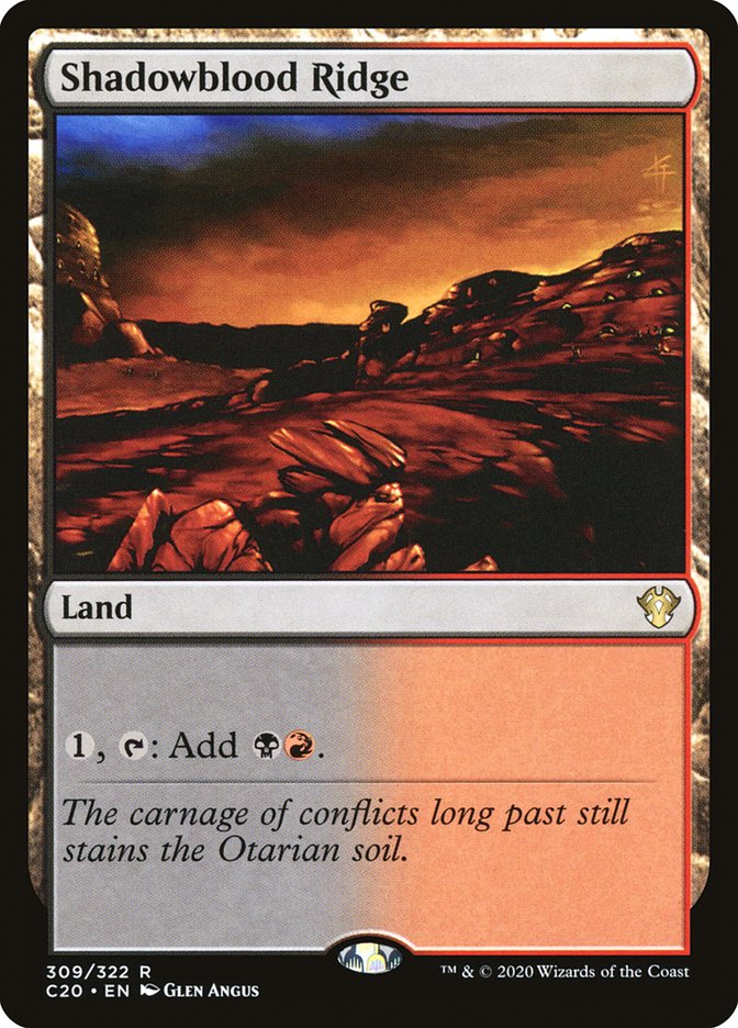 Shadowblood Ridge [Commander 2020] | Devastation Store