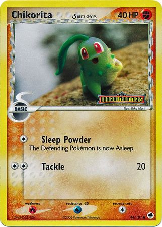 Chikorita (44/101) (Delta Species) (Stamped) [EX: Dragon Frontiers] | Devastation Store