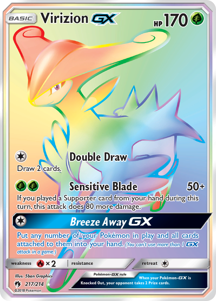 Virizion GX (217/214) [Sun & Moon: Lost Thunder] | Devastation Store