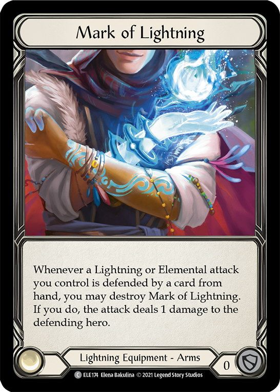 Mark of Lightning [ELE174] (Tales of Aria)  1st Edition Cold Foil | Devastation Store
