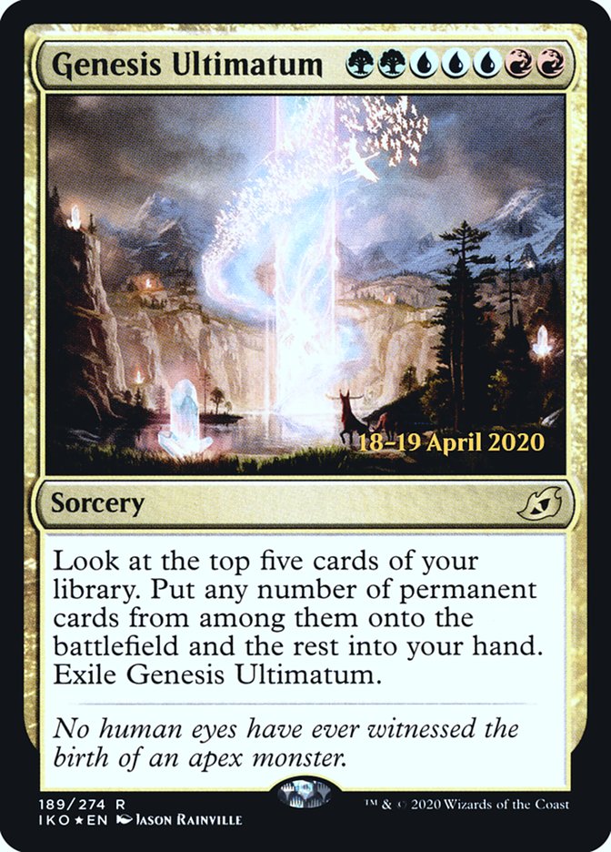 Genesis Ultimatum  [Ikoria: Lair of Behemoths Prerelease Promos] | Devastation Store