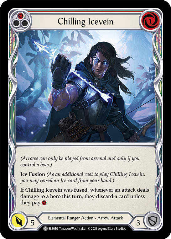 Chilling Icevein (Red) [ELE050] (Tales of Aria)  1st Edition Normal | Devastation Store