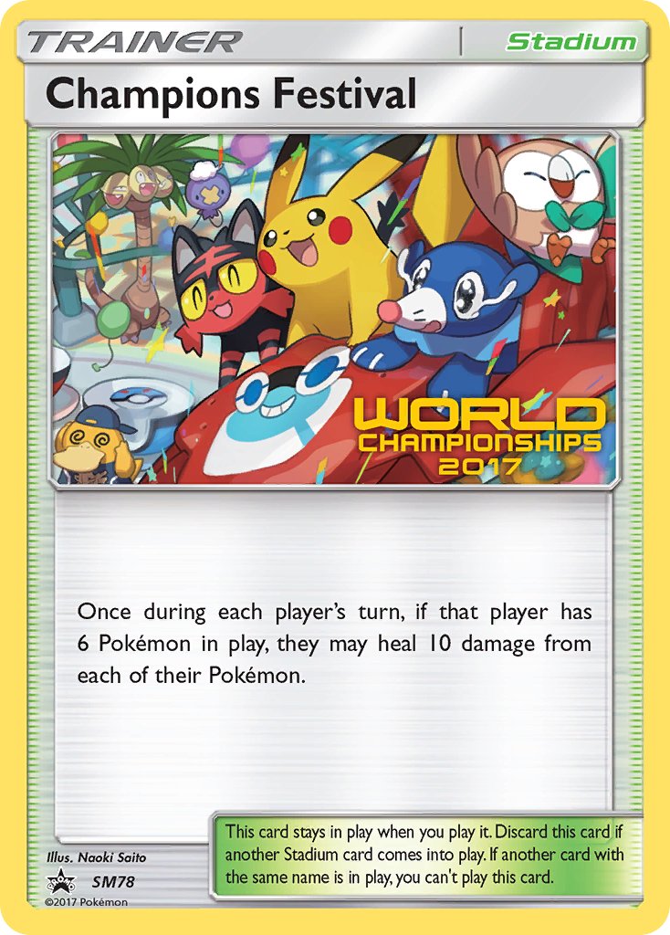 Champions Festival (SM78) (2017 Champion) [Sun & Moon: Black Star Promos] | Devastation Store