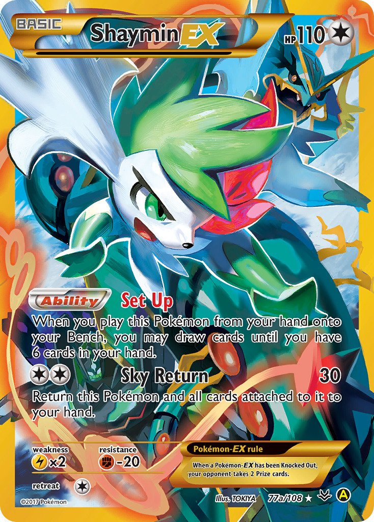 Shaymin EX (77a/108) [Alternate Art Promos] | Devastation Store