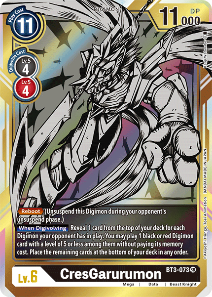 CresGarurumon [BT3-073] (Alternate Art) [Release Special Booster Ver.1.5] | Devastation Store