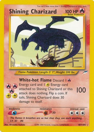 Shining Charizard (107/105) [Neo Destiny Unlimited] | Devastation Store