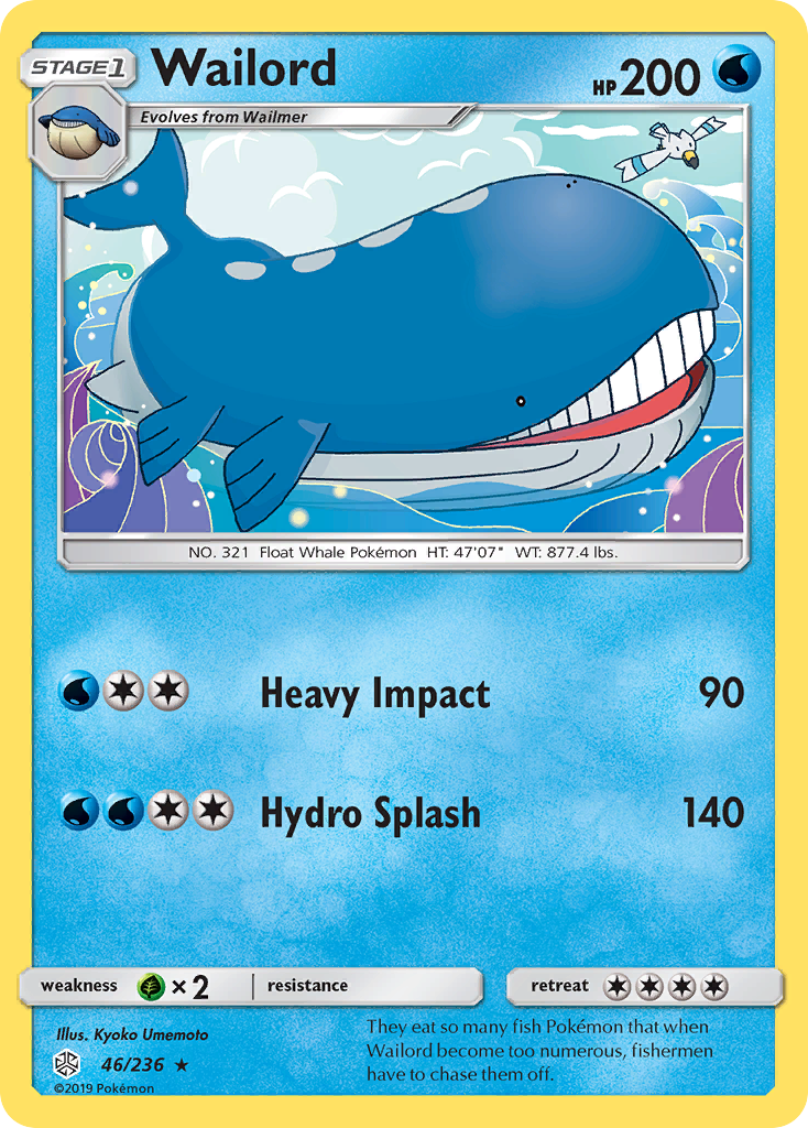 Wailord (46/236) [Sun & Moon: Cosmic Eclipse] | Devastation Store