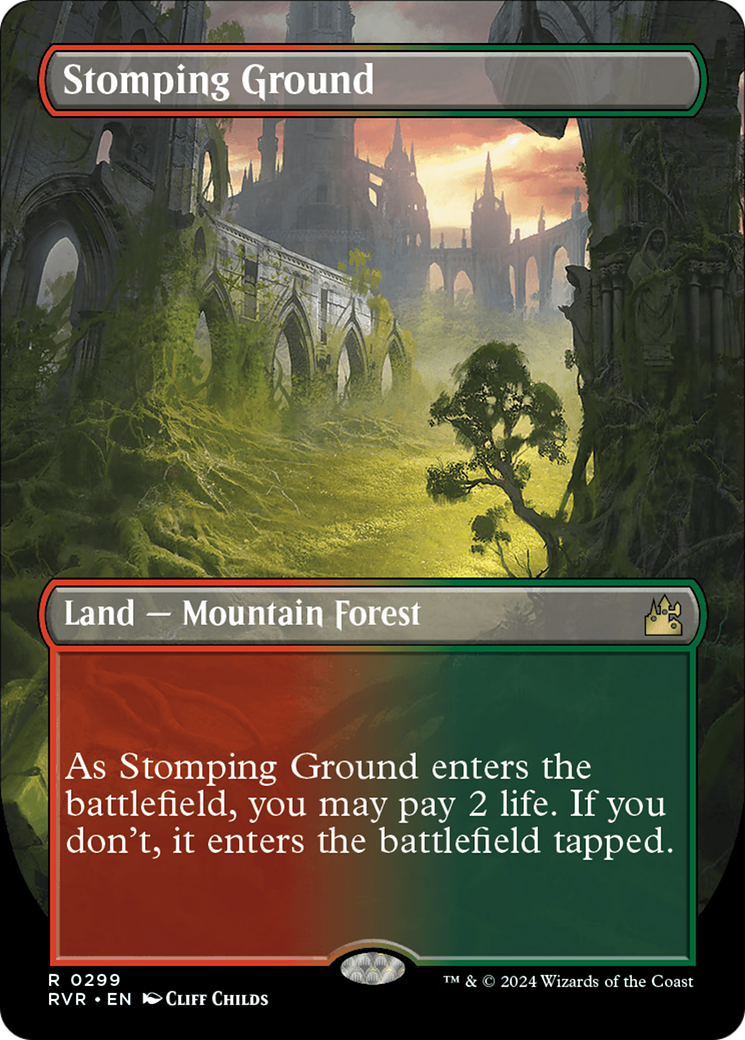 Stomping Ground (Borderless) [Ravnica Remastered] | Devastation Store