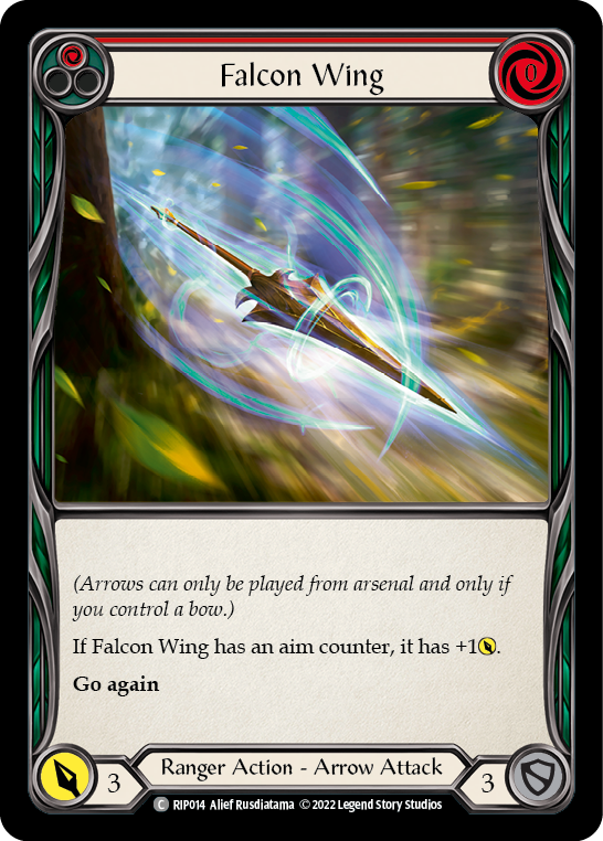 Falcon Wing (Red) [RIP014] (Outsiders Riptide Blitz Deck) | Devastation Store