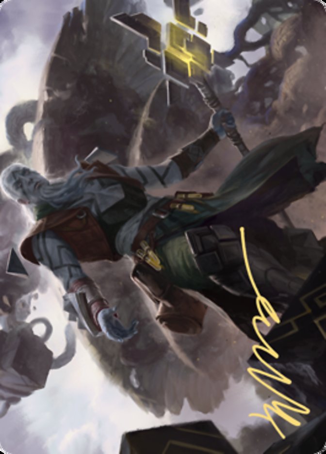 Orah, Skyclave Hierophant Art Card (Gold-Stamped Signature) [Zendikar Rising Art Series] | Devastation Store