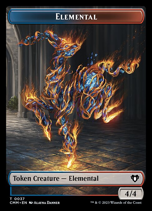 Servo // Elemental (0037) Double-Sided Token [Commander Masters Tokens] | Devastation Store