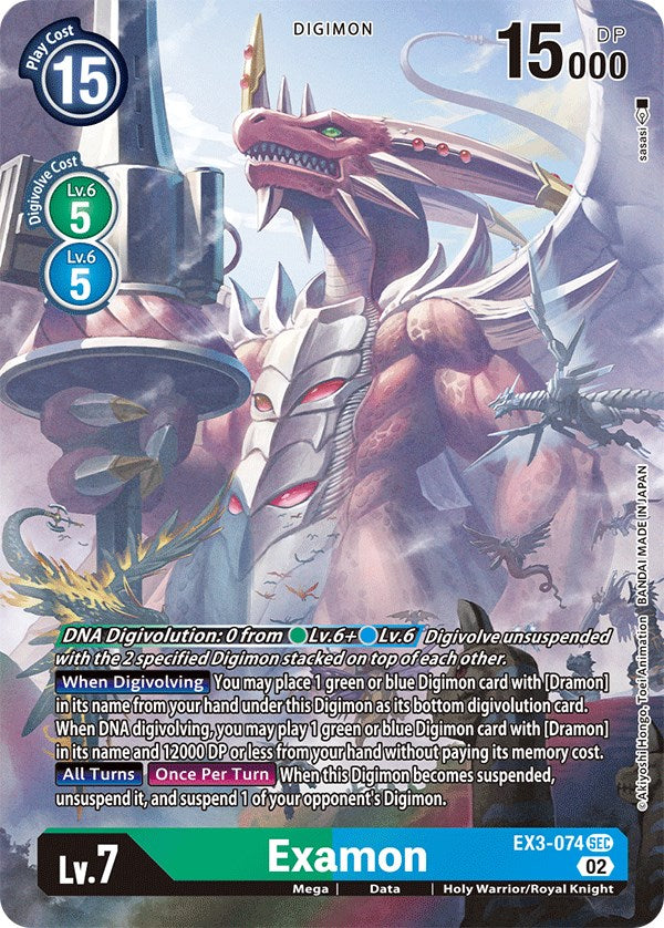 Examon [EX3-074] (Alternate Art) [Draconic Roar] | Devastation Store