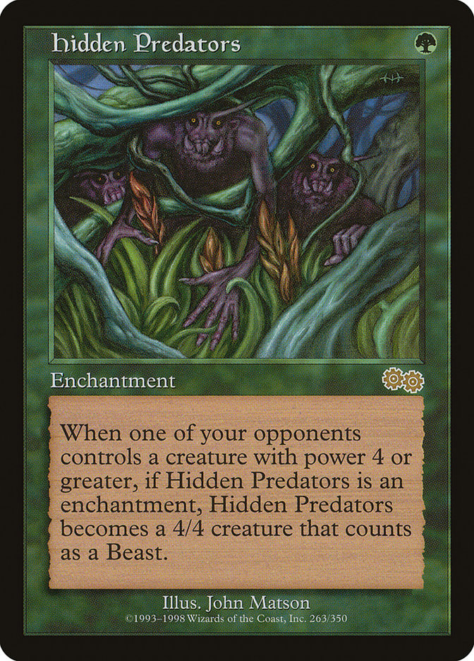 Hidden Predators [Urza's Saga] - Devastation Store | Devastation Store