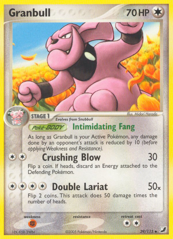 Granbull (39/115) [EX: Unseen Forces] | Devastation Store