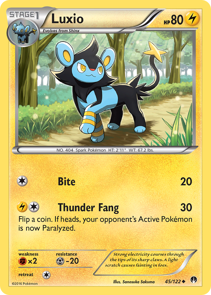 Luxio (45/122) [XY: BREAKpoint] | Devastation Store