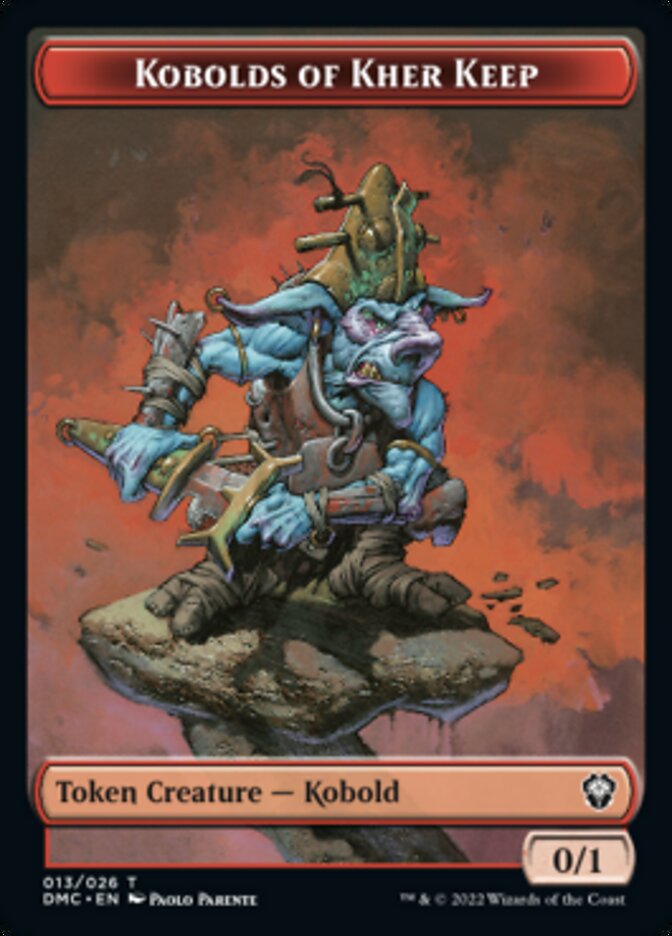 Saproling // Kobolds of Kher Keep Double-sided Token [Dominaria United Tokens] | Devastation Store