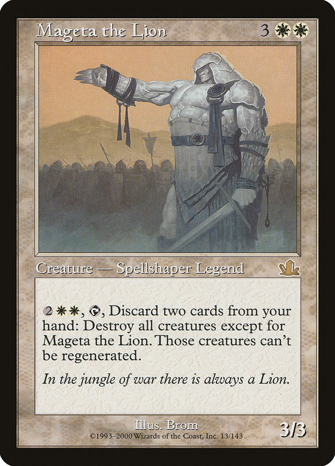 Mageta the Lion [Prophecy] - Devastation Store | Devastation Store