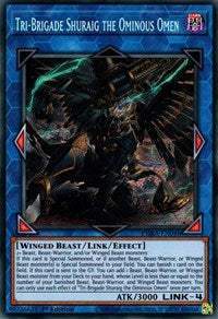 Tri-Brigade Shuraig the Ominous Omen [PHRA-EN048] Secret Rare | Devastation Store