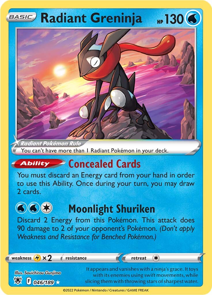 Radiant Greninja (046/189) [Sword & Shield: Astral Radiance] | Devastation Store