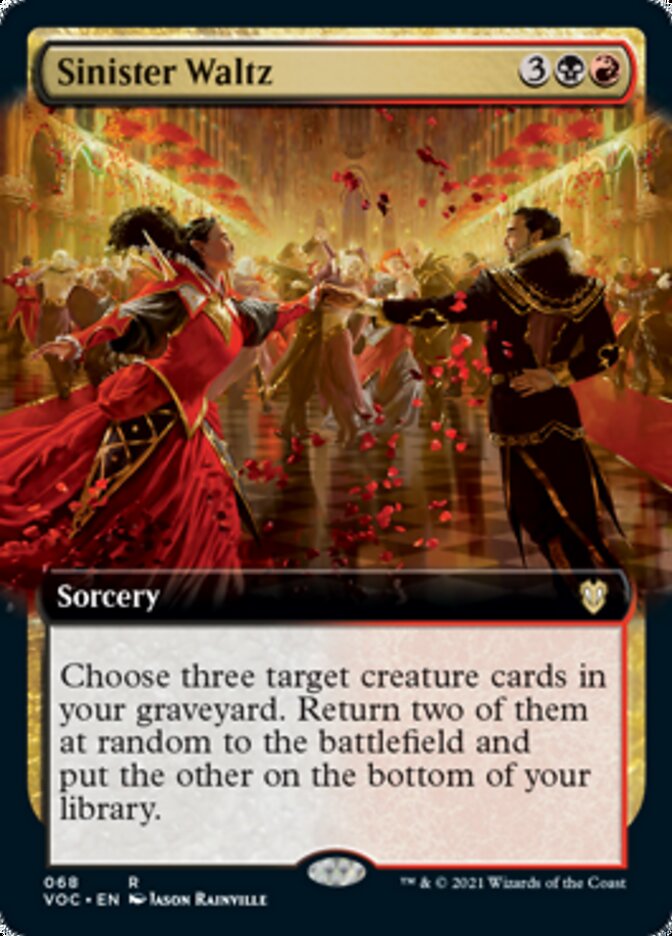 Sinister Waltz (Extended) [Innistrad: Crimson Vow Commander] | Devastation Store