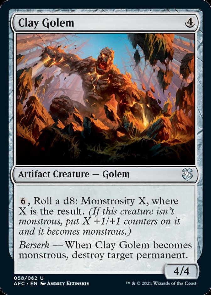 Clay Golem [Dungeons & Dragons: Adventures in the Forgotten Realms Commander] | Devastation Store