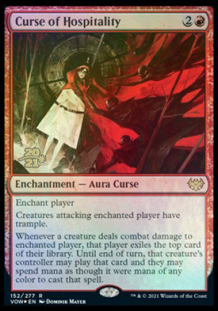 Curse of Hospitality [Innistrad: Crimson Vow Prerelease Promos] | Devastation Store