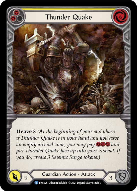 Thunder Quake (Yellow) [EVR025] (Everfest)  1st Edition Normal | Devastation Store