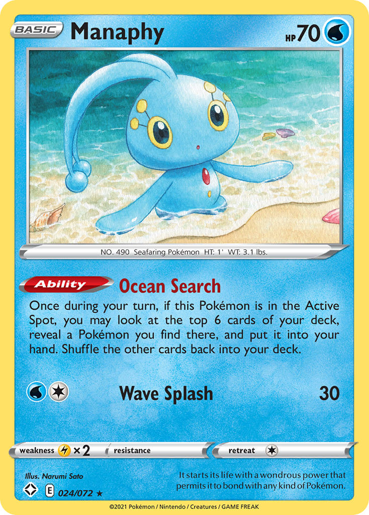 Manaphy (024/072) [Sword & Shield: Shining Fates] | Devastation Store