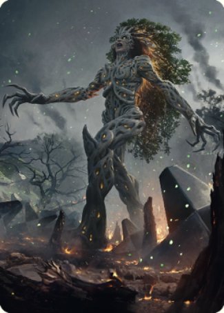Titania, Gaea Incarnate Art Card [The Brothers' War Art Series] | Devastation Store