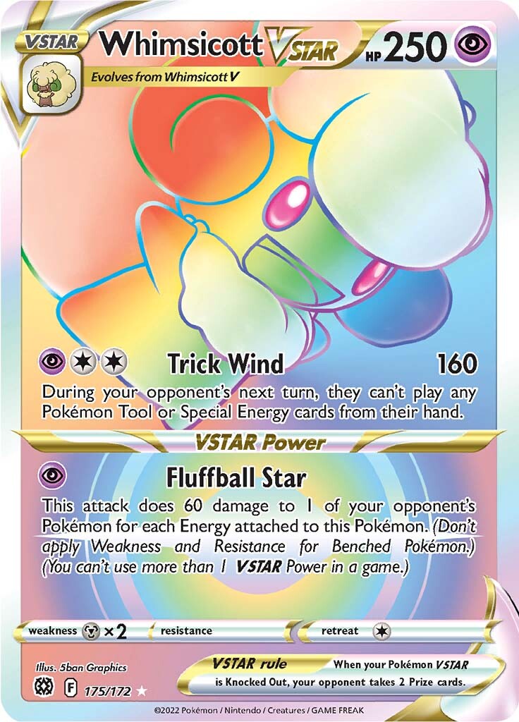 Whimsicott VSTAR (175/172) [Sword & Shield: Brilliant Stars] | Devastation Store