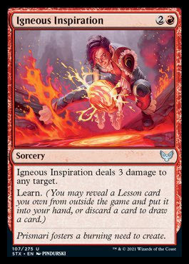Igneous Inspiration [Strixhaven: School of Mages] | Devastation Store