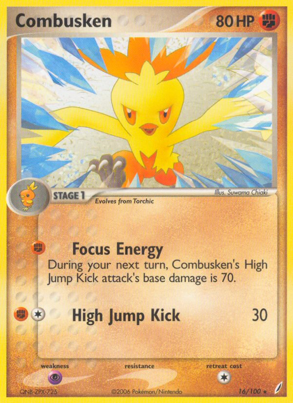 Combusken (16/100) [EX: Crystal Guardians] | Devastation Store