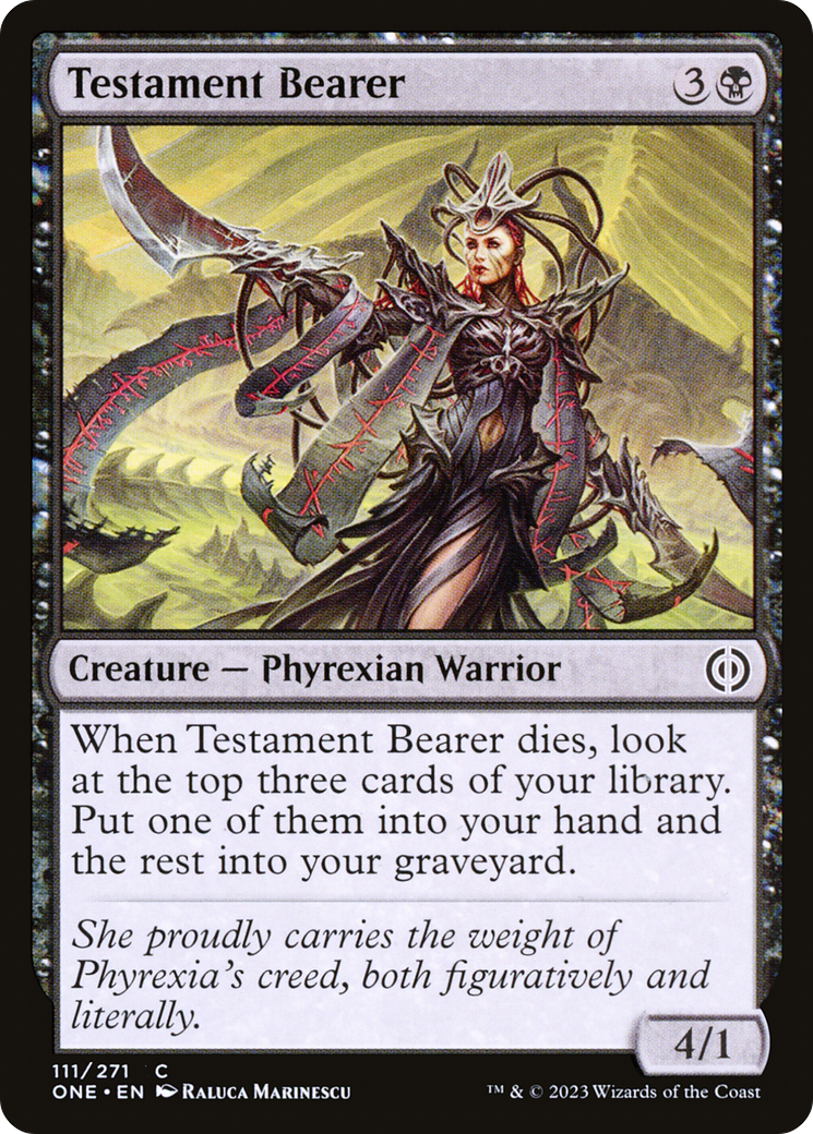 Testament Bearer [Phyrexia: All Will Be One] | Devastation Store