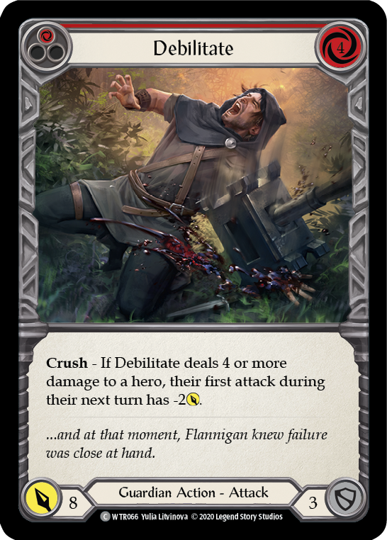 Debilitate (Red) [WTR066] Unlimited Edition Rainbow Foil - Devastation Store | Devastation Store