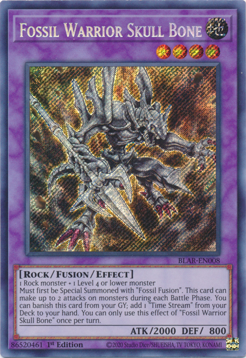 Fossil Warrior Skull Bone [BLAR-EN008] Secret Rare | Devastation Store
