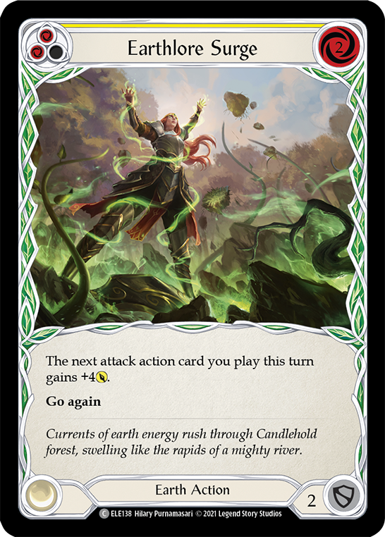 Earthlore Surge (Yellow) [ELE138] (Tales of Aria)  1st Edition Normal | Devastation Store