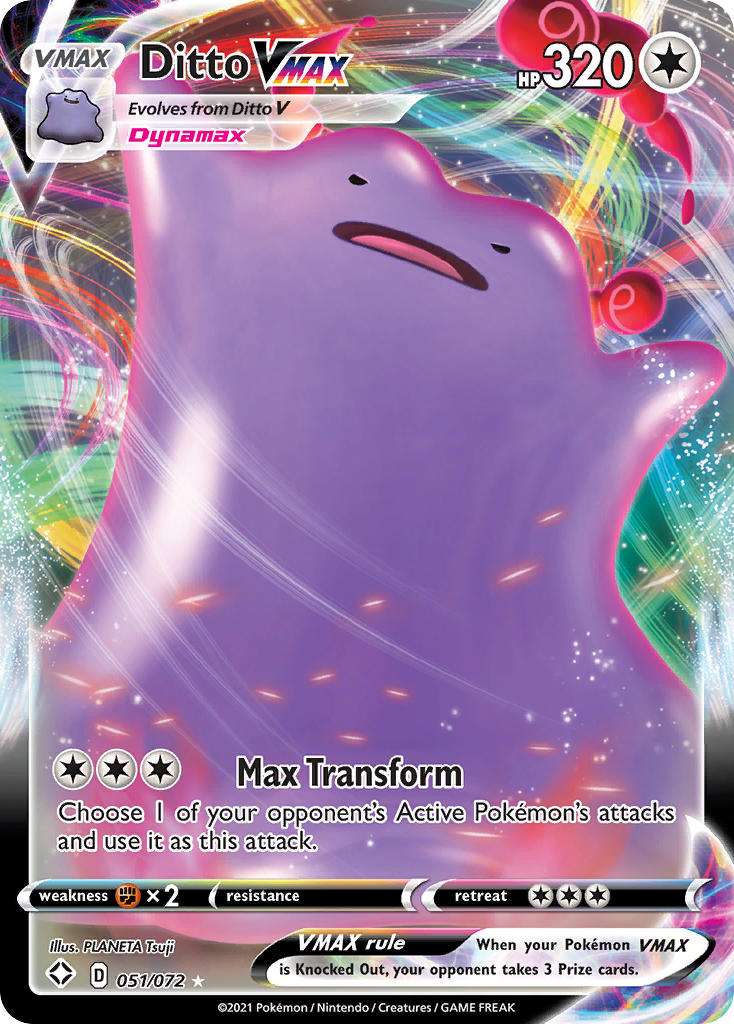 Ditto VMAX (051/072) [Sword & Shield: Shining Fates] | Devastation Store