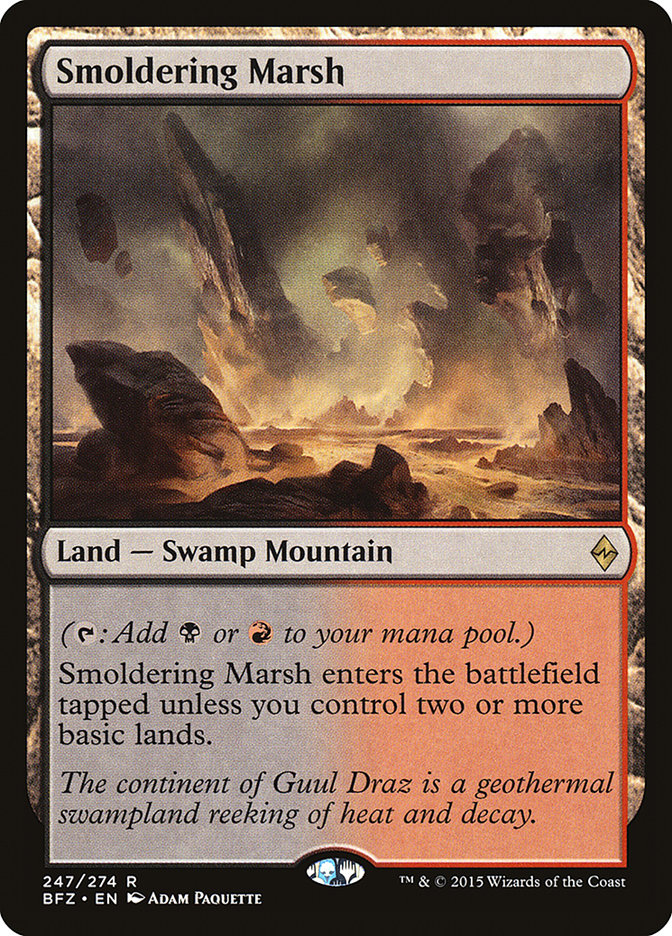 Smoldering Marsh [Battle for Zendikar] - Devastation Store | Devastation Store