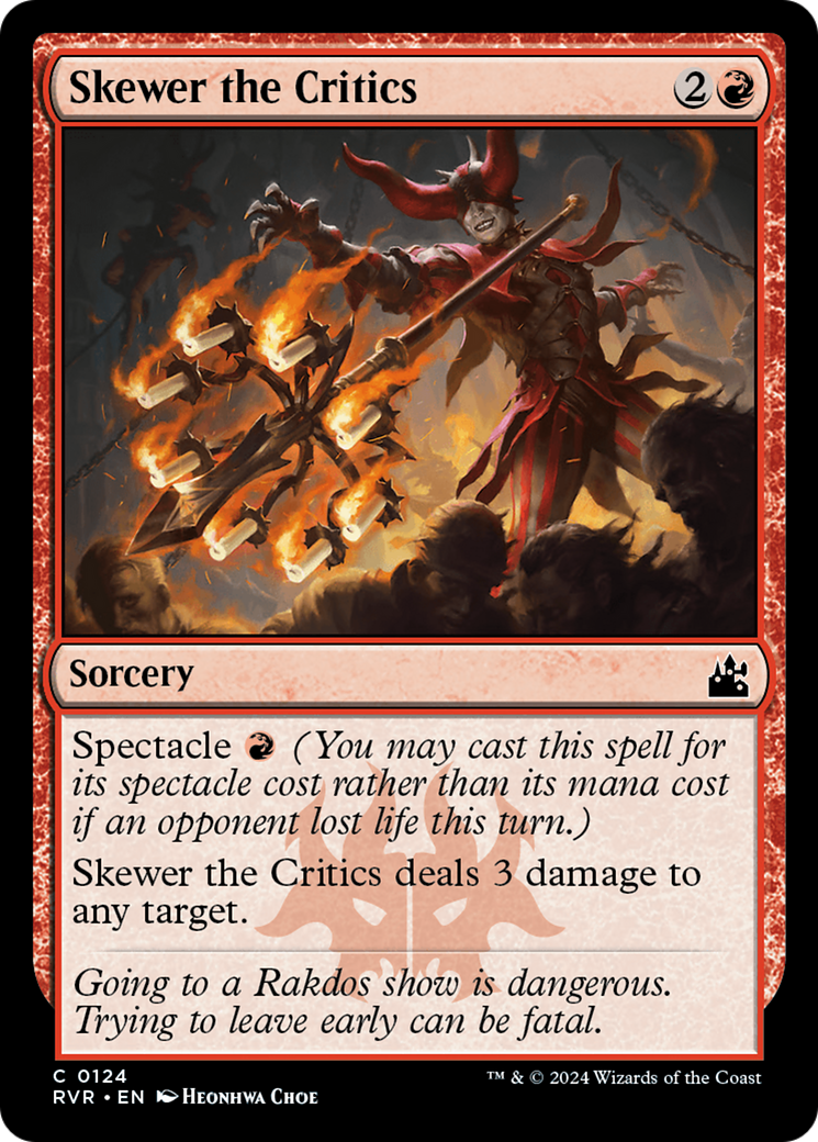 Skewer the Critics [Ravnica Remastered] | Devastation Store