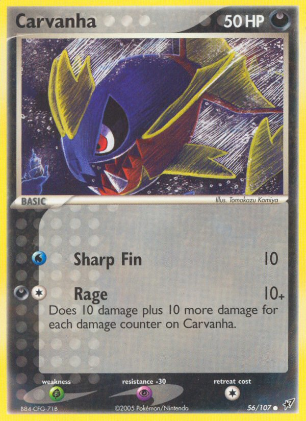 Carvanha (56/107) [EX: Deoxys] | Devastation Store